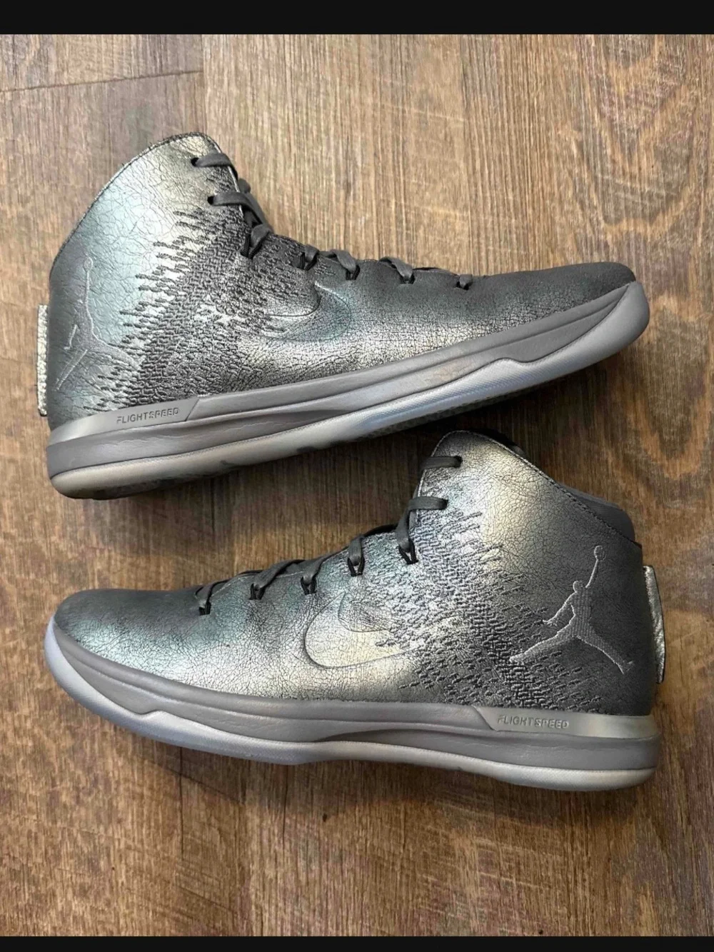 Nike Air Jordan 31 XXXI Metallic Silver Battle Grey